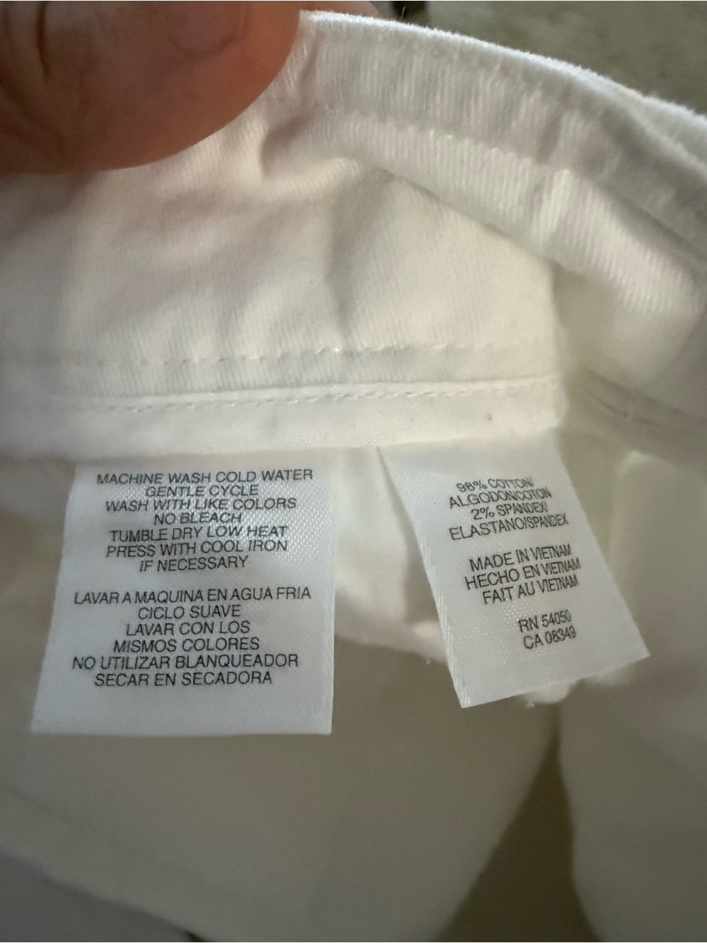 Jones New York Sport White Stretch Bermuda Shorts Size 8 - Picture 4 of 4